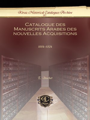 cover image of Catalogue des Manuscrits Arabes des nouvelles Acquisitions